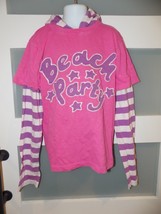 Mini Boden Beach Party Ls Hoodie Shirt Size 11/12Y Girl&#39;s - $18.80