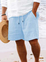 Men&#39;s Full Size Drawstring Shorts with Pockets Plus Size - $14.49