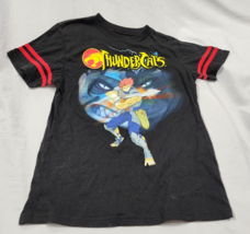 Rare Vintage Thundercats Shirt Black Short Sleeve Cartoon Anime Lion-O 1... - $24.74