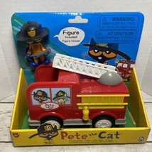 Pete The Cat Fire Truck Firefighter Pete Truck &amp; Pete New - £13.65 GBP