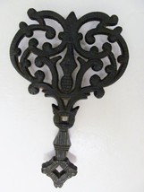 Vintage Cast Iron Metal Heavyweight Trivet Numbered #540 9&quot;Lx6&quot;W - £20.92 GBP