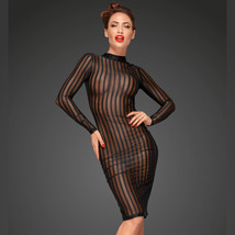 See Through Women Dress With Stripes - £86.47 GBP