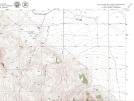 Gallagher Mountain Quadrangle Montana 1979 USGS Map 7.5 Minute Topographic - £18.54 GBP