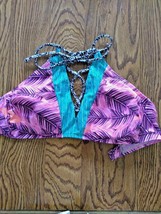 Hula Honey Multi Colored Bikini Top Size Small - $8.95