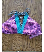 Hula Honey Multi Colored Bikini Top Size Small - $8.95