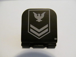 US NAVY Petty Officer 2nd Class Rank Laser Etched Aluminum Hat Clip Brim-it - £9.57 GBP