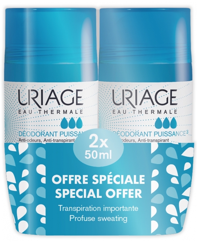 Uriage Power 3 Deodorant Roll-ON 2 x 50ml