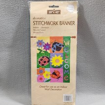 Michaels&#39; Exclusive Spring Decorative Stitchwork Banner Indoor/Outdoor 2... - $14.49