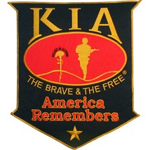 Eagle Emblems Patch-Kia America Remembers Black Shield (XLG) (12&quot;) - £7.34 GBP