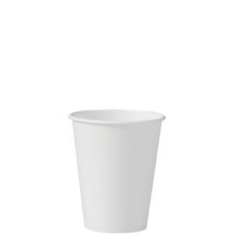 Solo Cups Single-Sided Poly Paper Hot Cups 8oz White 50/Bag 20 Bags/Carton - $106.94