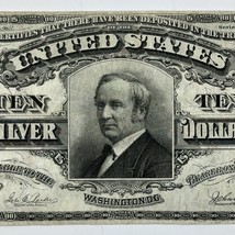 RARE 1908 $10 Ten Dollar United States Silver Certificate Large Blue Sea... - $1,598.36