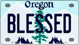 Blessed Oregon Novelty Mini Metal License Plate Tag - $14.95