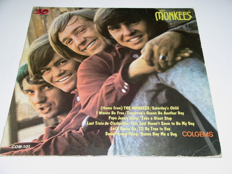 The Monkees Record Album Vinyl LP Colgems COM 101 MONO Good/Very Good* - $14.99