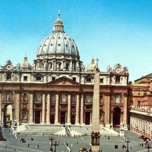 Vintage Vatican City St Peters Postcard Rome Italy Old Card Posted 1963 - £7.82 GBP
