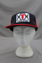 Vintage Patched Trucker Hat - Titan Steel 3 Striper - Adult Snapback - £38.33 GBP