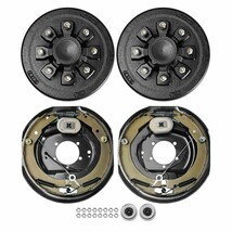 VEVOR Trailer Hub Drum Kits 8 on 6.5&quot; B.C. with 12&quot; x 2&quot; Electric Brakes... - $292.99