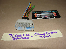 71 Cadillac Eldorado DASH CLIMATE CONTROL TEMP A/C HEATER WIRE HARNESS P... - $24.74