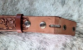 Cowboy Pro Western Leather Belt 30" NEW Light/Medium oil image 2