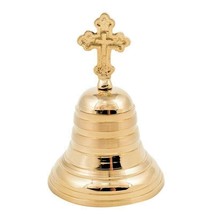 4.13&quot; Solid Brass Elegant Christian Ritual Altar Church Monastery Hand B... - £25.48 GBP