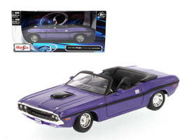 Dodge Challenger RT Purple Diecast Model Car 1 24 Maisto - $590.86 MXN