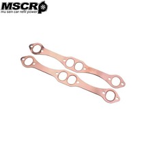 Reusable SBC Oval Port Copper Header Exhaust Gaskets For SB Chevy 327 305 383-YX - £50.24 GBP
