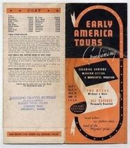1938 New York Central Early American Tours Brochure Colonial Shrines  - $13.86