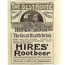 Hires Root Beer Soda Pop 1894 Advertisement Victorian Train Health Drink... - £19.91 GBP