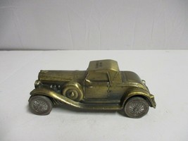 Vintage 1974 Fremont Ohio Bank Advertising Coin Bank Duesenberg Metal Car - £35.03 GBP