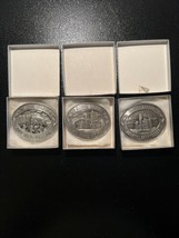 3 Marion Kansas Pewter Belt BUCKLES--ALL Are # 399 Of 500--GREAT Gift - £47.45 GBP