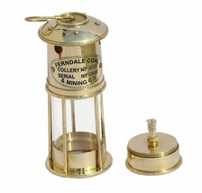 WAVE NAUTICAL- 7&quot; Polished Brass Minor Oil Lamp Nautical Maritime Ship Maritime  - £39.16 GBP