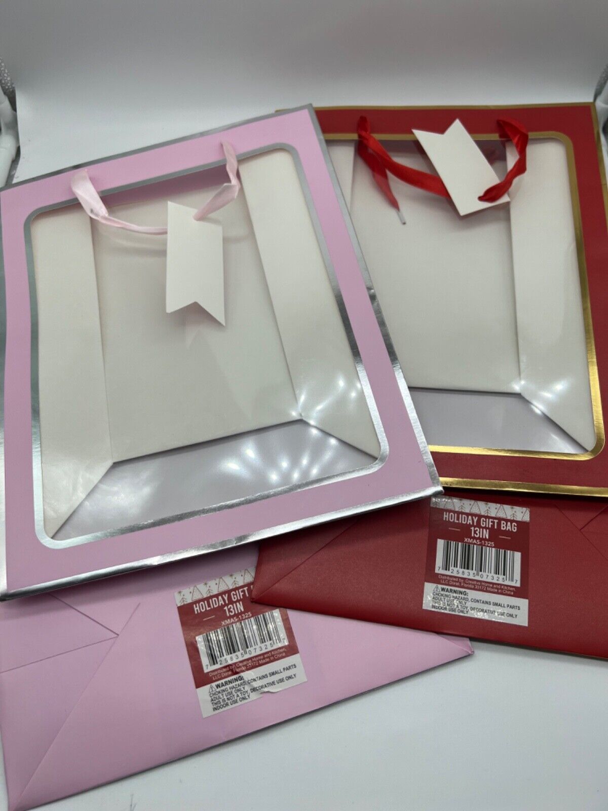 (1) 13” Gift Bag Christmas Wedding Baby  You Choose Buy More Save &amp; Comb... - $2.59