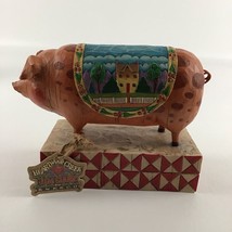 Jim Shore ‘Country Heritage’ Pig 2003 #117142 Statue Figure Figurine wit... - $42.04