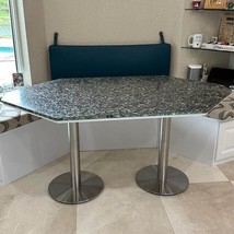 Hexagon Abalone Shell Stone Dining Table Top Random Counter Side Desk 72&quot;X36&quot; - £4,625.47 GBP