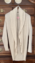 Lilly Pulitzer  Sz S Hayden Draped 100% Cashmere Open Front Cardigan Sweater - $39.57