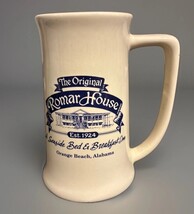 An item in the Pottery & Glass category: The Original Romar House - The Purple Parrott Mug - Orange Beach Alabama B&B