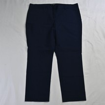 Mario Serrani 16 Navy Blue Mid Rise Skinny Stretch Womens Dress Pants - £11.80 GBP