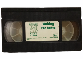 Barney &amp; Friends Waiting for Santa 1990 Black VHS Tape OOP Purple Dinosaur Green - £18.87 GBP