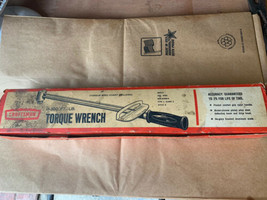 Vintage Craftsman Torque Wrench 44481 Dual Range 0-100 ft/lb 1/2&quot; Drive Box Card - £28.44 GBP