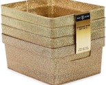 Isaac Jacobs Small Glitter Storage Bin Set With Cut-Out Handles (10&quot; X, ... - $44.95