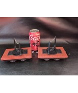 Lot of 2 LGB 4050 Runge Wagons Flats Work Train Construction Maintenance... - $56.42