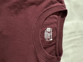 Carhartt Loose Fit 105610 PRT Men's Burgundy Cotton Short Sleeve T-Shirt 2XL image 6