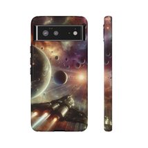 Space Art Tough Cases, Spaceship Traveling Protection for iPhone Galaxy ... - $524.68 MXN