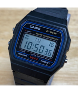 VTG Casio Thailand F-91W Men Black Digital Alarm Chrono Quartz Watch New... - $21.84