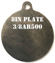 8 in. NRA Rifle Shooting Target - 3/8&quot; AR500 Steel Target - 1pc Metal Target Set - £30.10 GBP