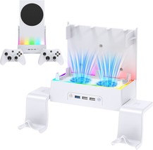 Xbox Series S Console Wall Mount, Vertical Rgb Light Cooling Fan Bracket... - $45.94