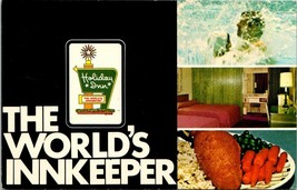 Pittsburg Kansas Holiday Inn World&#39;s Innkeeper Swimming Food Vintage Pos... - £7.48 GBP