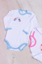Bodysuit (infant unisex), Any season,  Nosi svoe 5010-038-33-1 (bilyj-bl... - $14.97+