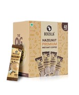 Bevzilla Instant Coffee Powder - 48 Sachets (Hazelnut)| Hot &amp; Cold Coffee - £18.07 GBP