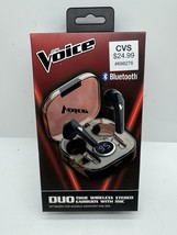 The Voice Duo True Wireless Stereo Earbuds with Mic - Black COMBINESHIP - $186.21 MXN