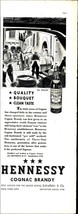 1937 Hennessy Cognac Brandy Quality Clean Taste Liqueur Vintage Print Ad e2 - £19.21 GBP